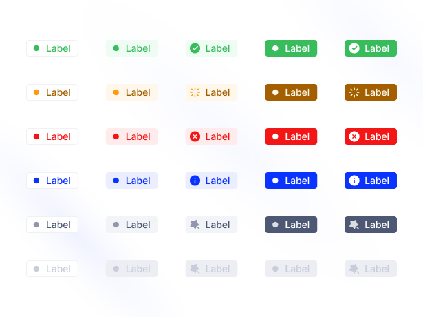 Multiple Badge Status — Figma component