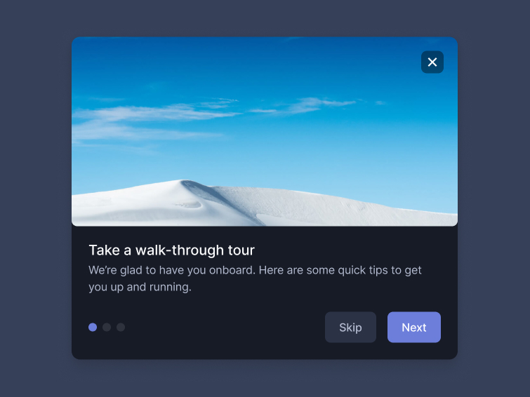 Walk tour model — Figma component